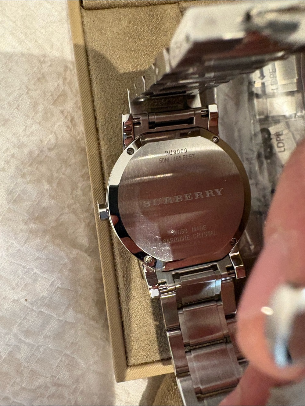 Burberry Silver Stainless Steel Bracelet Watch with White Dial - Picture 3 of 6